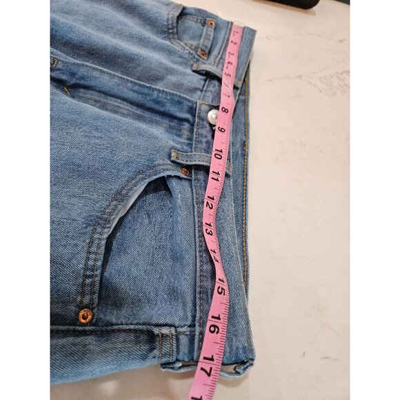 Levis Mens 505 Regular Fit Mid Rise Straight Leg Jeans Light Stonewash W33 L30 - Picture 10 of 11